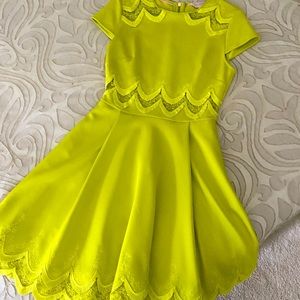 Ted Baker Chartreuse Dress